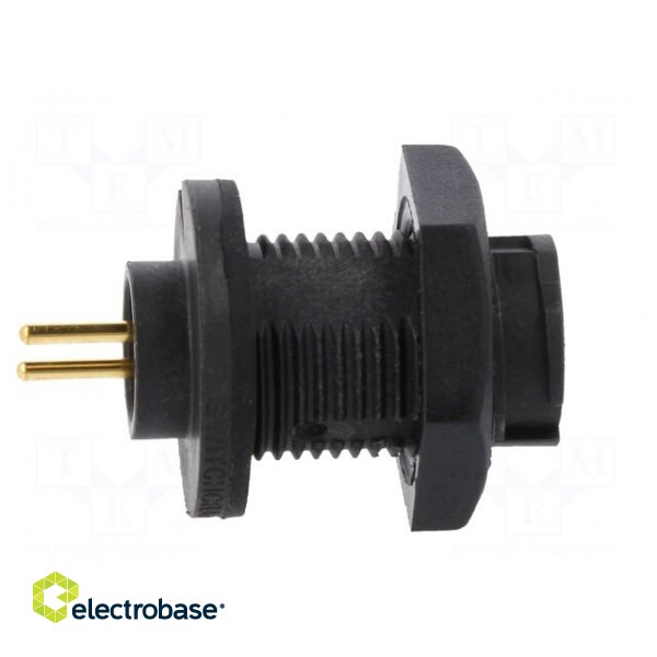 Connector: circular | Series: EN2 | socket | male | THT | PIN: 2 | 7A | IP68 image 7