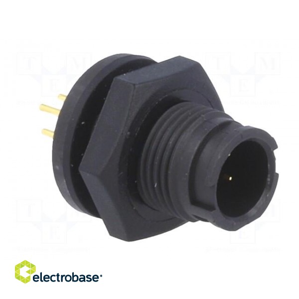 Connector: circular | EN2 | socket | male | THT | for panel mounting image 8