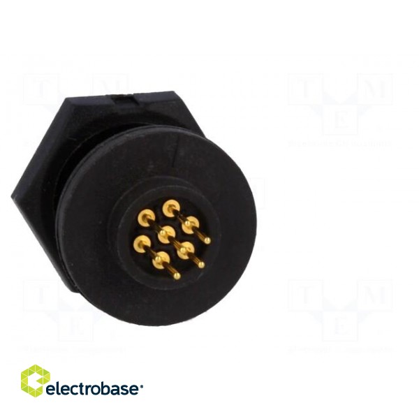 Connector: circular | Series: EN2 | socket | male | THT | PIN: 7 | 3A | IP68 paveikslėlis 5