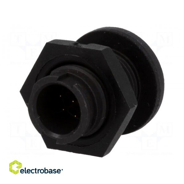 Connector: circular | Series: EN2 | socket | male | THT | PIN: 7 | 3A | IP68 paveikslėlis 1