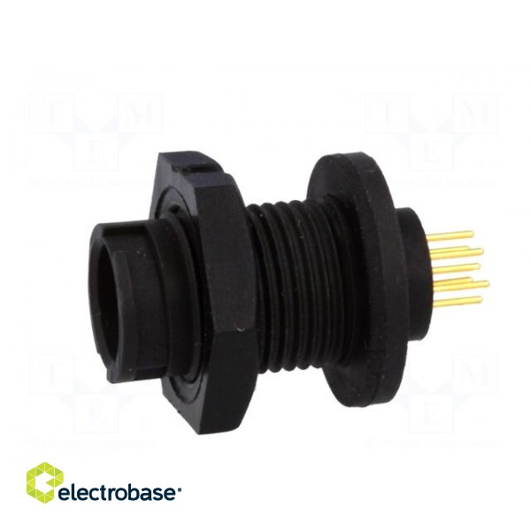 Connector: circular | Series: EN2 | socket | male | THT | PIN: 7 | 3A | IP68 paveikslėlis 3