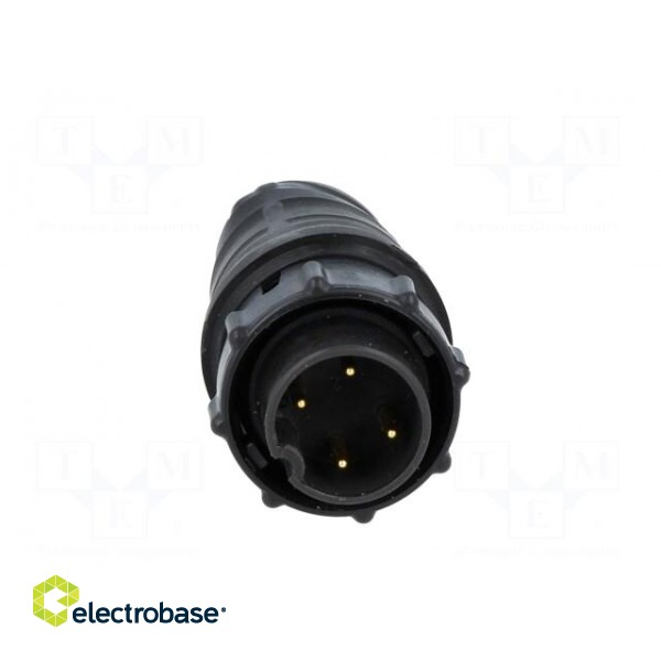 Connector: circular | EN3 | plug | male | soldering | for cable | PIN: 4 image 9