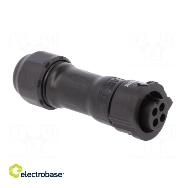 Connector: circular | plug | for cable | PIN: 4 | female | with contacts image 8