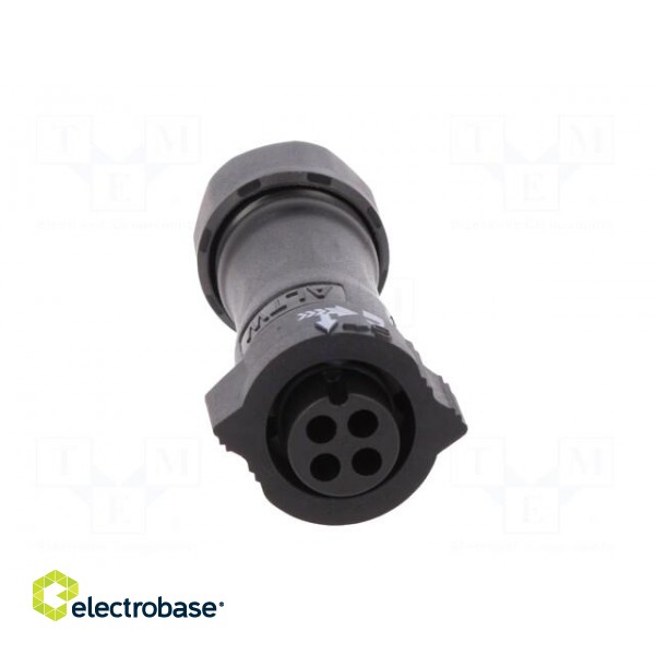 Connector: circular | plug | for cable | PIN: 4 | female | with contacts image 9