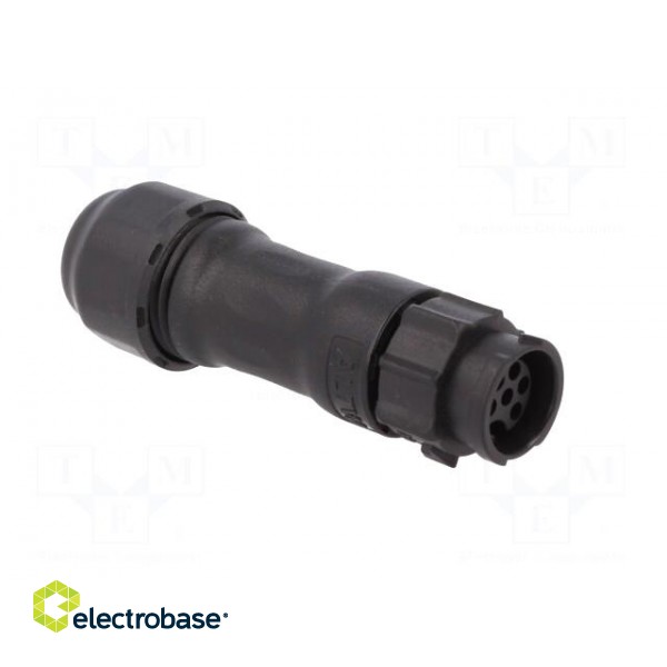 Connector: circular | plug | for cable | PIN: 6 | female | with contacts image 8