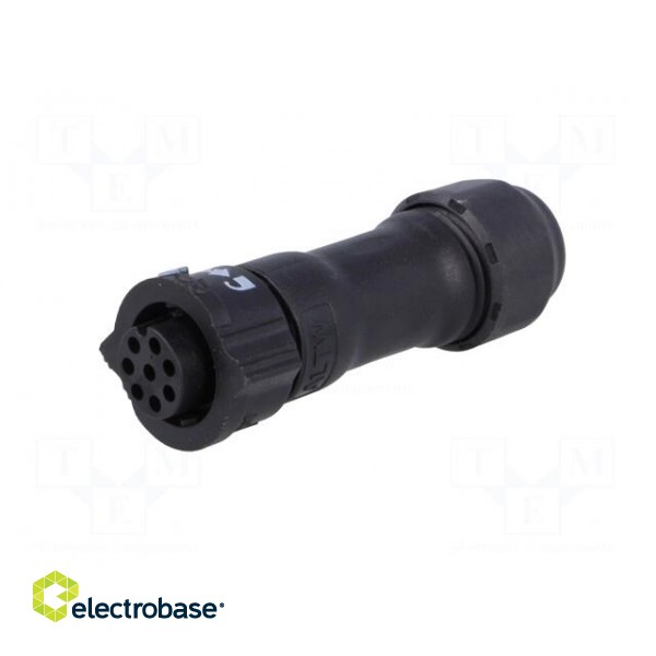 Connector: circular | plug | for cable | PIN: 8 | female | with contacts image 2
