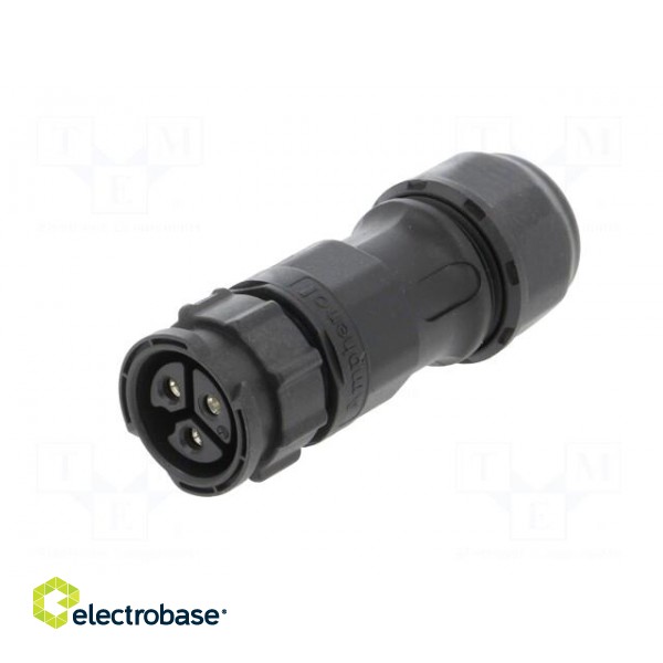 Connector: circular | female | plug | screw terminal | PIN: 3 | IP68 image 2