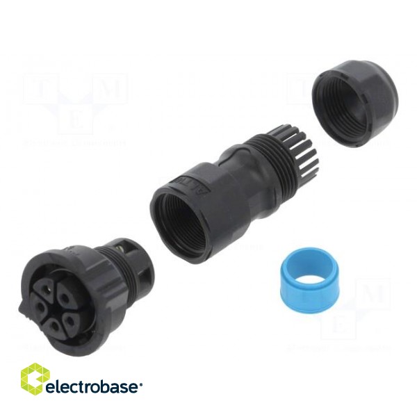 Connector: circular | female | plug | screw terminal | PIN: 5 | IP68 image 1