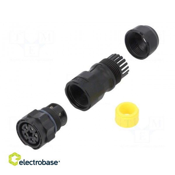Connector: circular | female | plug | screw terminal | PIN: 5 | IP68 image 1