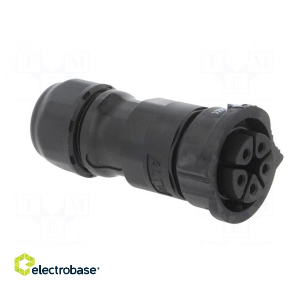 Connector: circular | plug | for cable | PIN: 5 | female | with contacts image 8