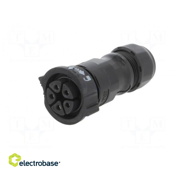 Connector: circular | plug | for cable | PIN: 5 | female | with contacts image 2
