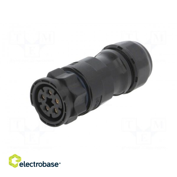 Connector: circular | plug | for cable | PIN: 5 | female | with contacts image 2