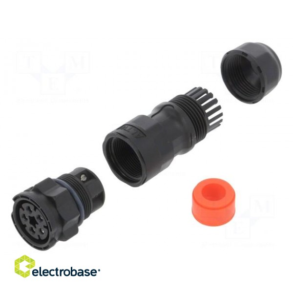 Connector: circular | female | plug | screw terminal | PIN: 5 | IP68 image 1