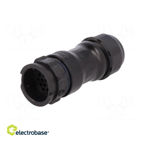 Connector: circular | plug | for cable | PIN: 18 | male | with contacts image 2
