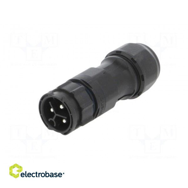 Connector: circular | male | plug | screw terminal | PIN: 3 | for cable paveikslėlis 2