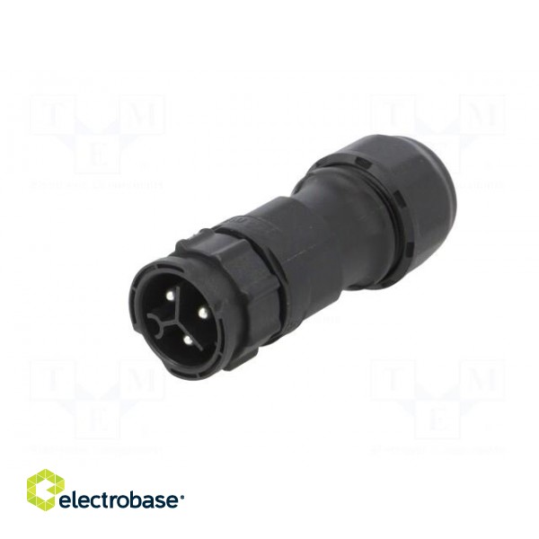 Connector: circular | plug | for cable | PIN: 3 | male | with contacts image 2