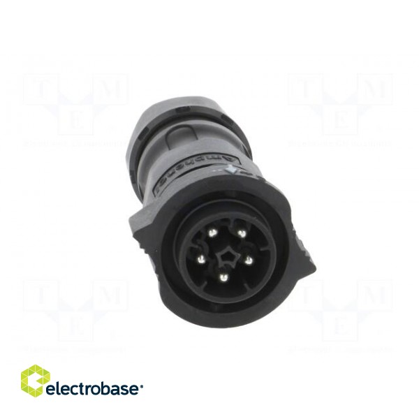 Connector: circular | male | plug | screw terminal | PIN: 5 | for cable paveikslėlis 9