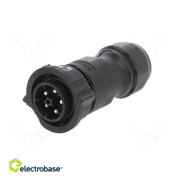 Connector: circular | plug | for cable | PIN: 5 | male | with contacts image 2