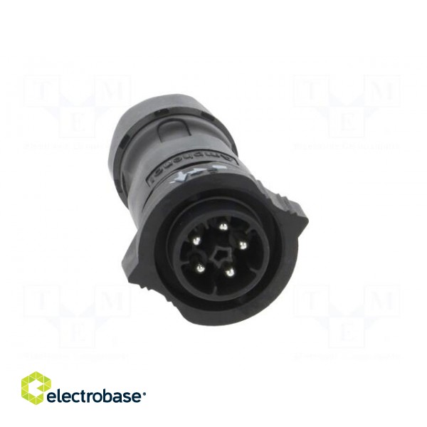 Connector: circular | male | plug | screw terminal | PIN: 5 | for cable paveikslėlis 9