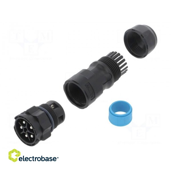 Connector: circular | male | plug | screw terminal | PIN: 5 | for cable image 1