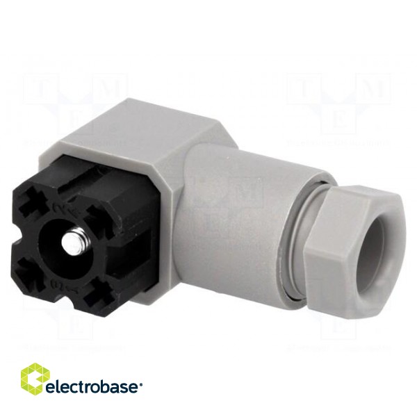 Connector: square | Series: G | plug | female | PIN: 4 | tinned | IP65 | 50V image 1