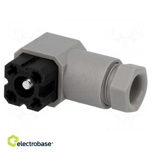 Connector: square | Series: G | plug | female | PIN: 4 | tinned | IP65 | 50V image 2