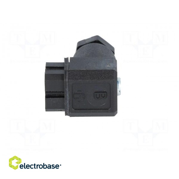 Connector: rectangular | G | plug | female | PIN: 4 | tinned | IP65 | black image 5
