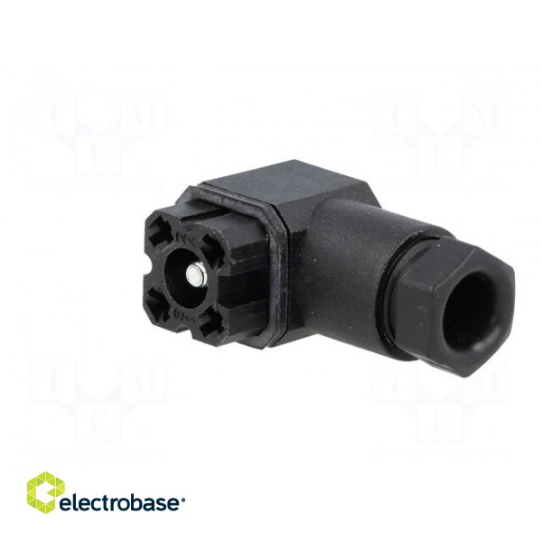 Connector: rectangular | G | plug | female | PIN: 4 | tinned | IP65 | black image 2