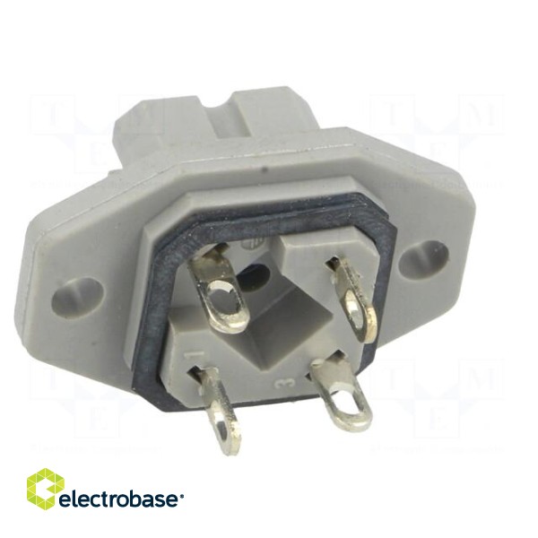 Connector: rectangular | G | socket | female | PIN: 4 | tinned | IP65 | grey image 5