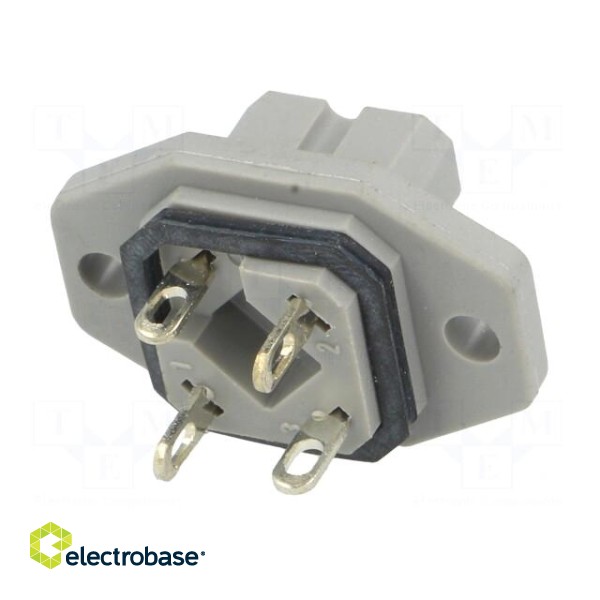Connector: rectangular | G | socket | female | PIN: 4 | tinned | IP65 | grey image 6