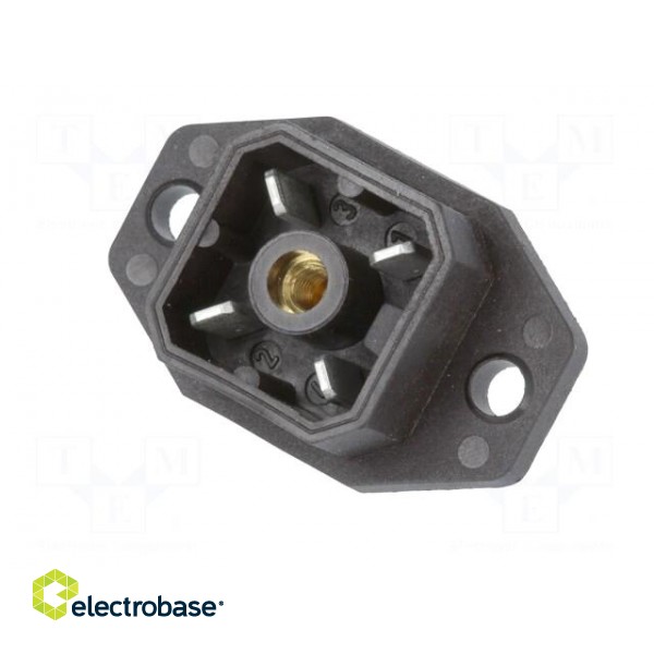 Connector: rectangular | G | socket | male | PIN: 4 | tinned | IP65 | black image 2