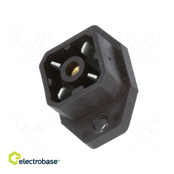 Connector: square | Series: G | socket | male | PIN: 4 | tinned | IP65 | 50V фото 3