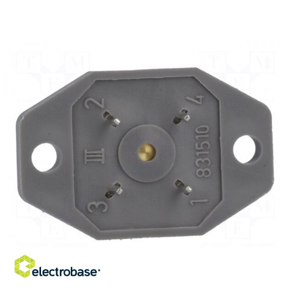 Connector: rectangular | G | socket | male | PIN: 4 | tinned | IP65 | grey image 5