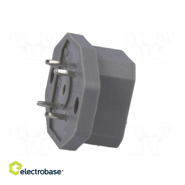 Connector: rectangular | G | socket | male | PIN: 4 | tinned | IP65 | grey image 7