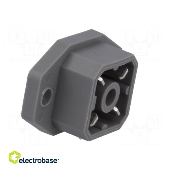 Connector: rectangular | G | socket | male | PIN: 4 | tinned | IP65 | grey image 8