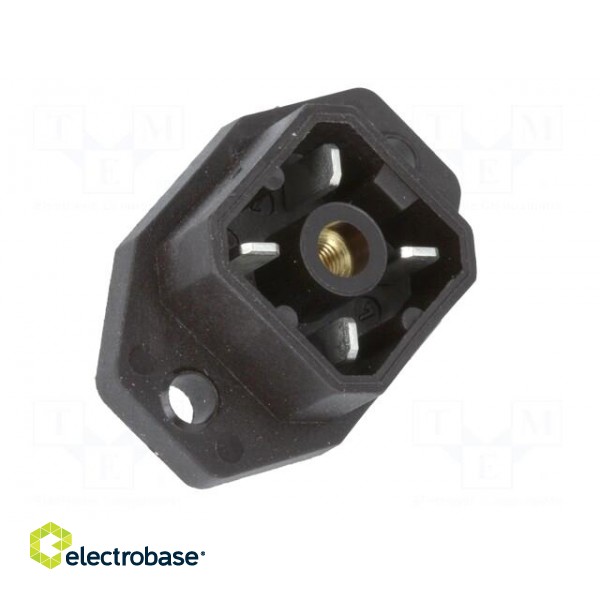 Connector: square | Series: G | socket | male | PIN: 4 | tinned | IP65 | 50V image 8