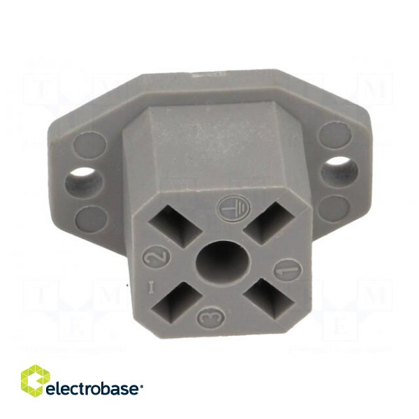 Connector: square | Series: G | socket | male | PIN: 4 | tinned | IP65 | 250V image 5