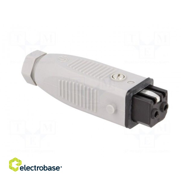 Connector: rectangular | ST | plug | female | PIN: 2 | tinned | IP54 | 16A image 8
