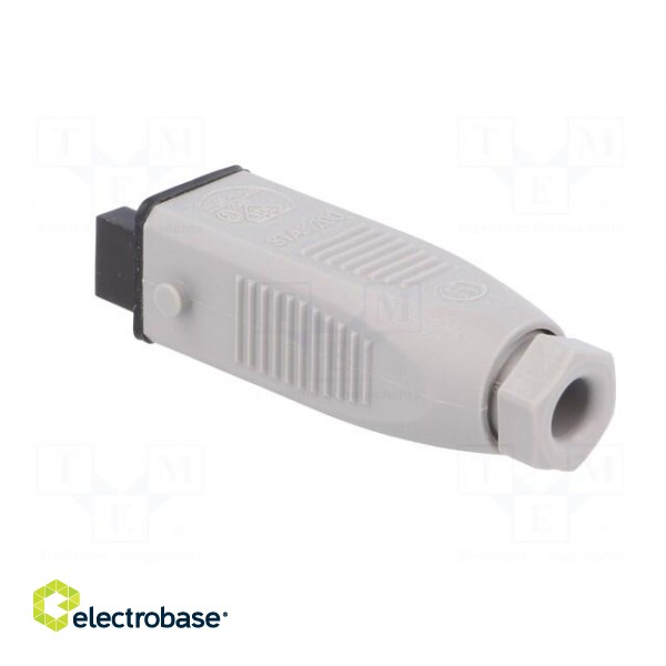 Connector: rectangular | ST | plug | female | PIN: 2 | tinned | IP54 | 16A image 4
