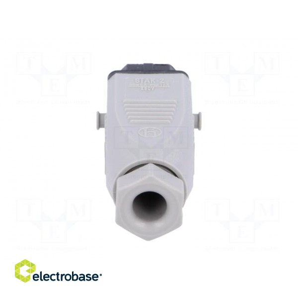 Connector: rectangular | ST | plug | female | PIN: 2 | tinned | IP54 | 16A фото 5
