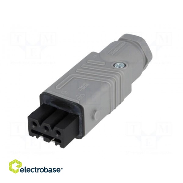 Connector: rectangular | ST | plug | female | PIN: 3 | tinned | IP54 | 16A image 2