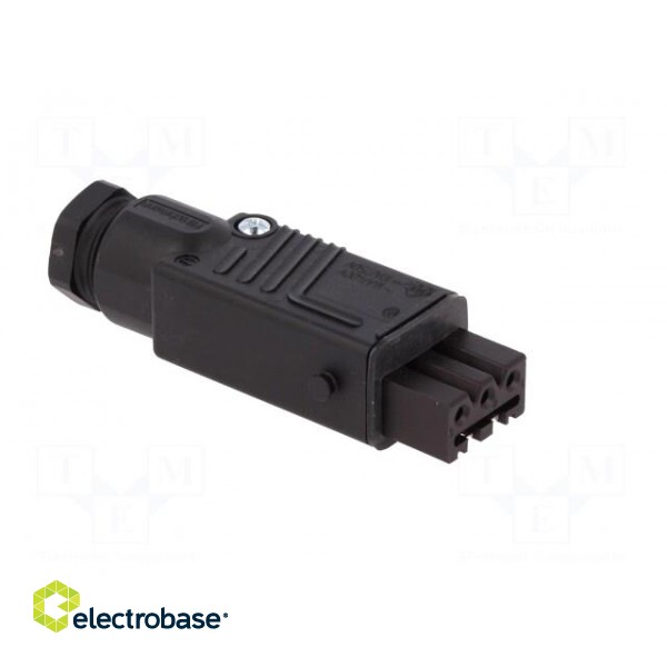 Connector: rectangular | ST | plug | female | PIN: 3 | tinned | IP54 | 16A фото 8