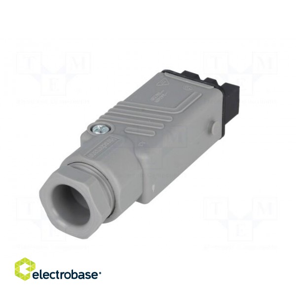 Connector: rectangular | ST | plug | female | PIN: 3 | tinned | IP54 | 16A image 6