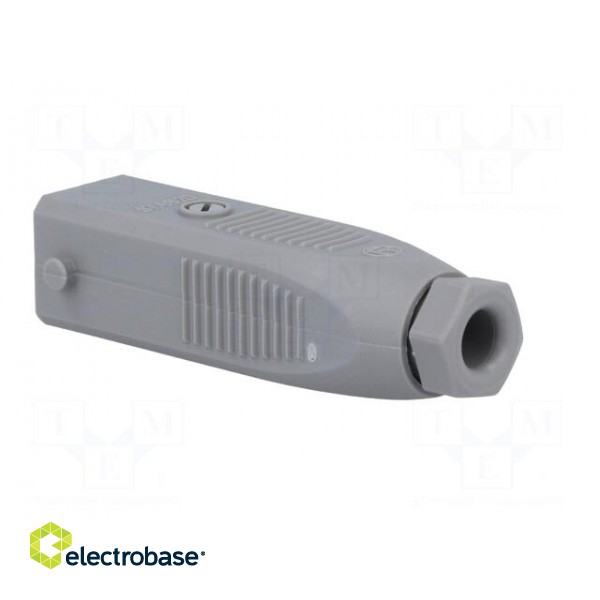 Connector: rectangular | ST | plug | male | PIN: 2 | with cable clamp image 4