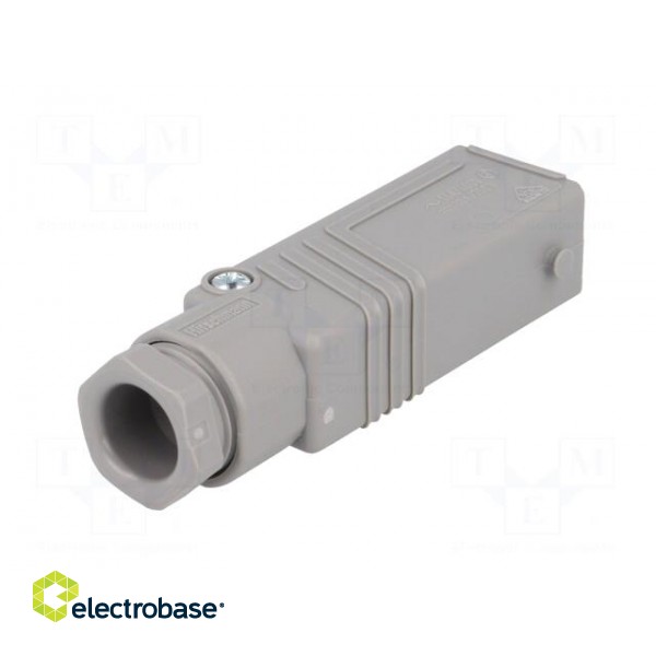 Connector: rectangular | ST | plug | male | PIN: 3 | tinned | IP54 | 16A фото 6
