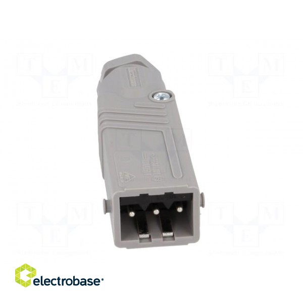 Connector: rectangular | ST | plug | male | PIN: 3 | tinned | IP54 | 16A image 9