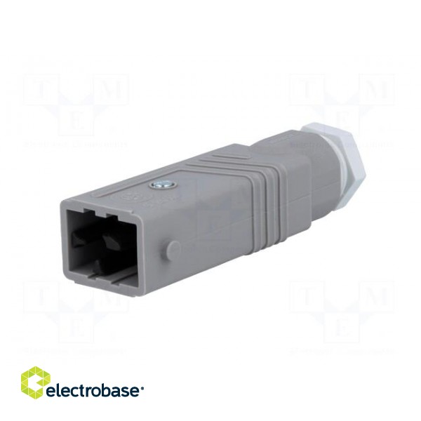 Connector: rectangular | ST | plug | male | PIN: 5 | silver plated | IP54 фото 2