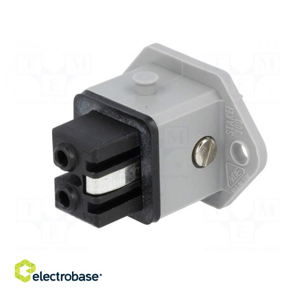 Connector: rectangular | ST | socket | female | PIN: 2 | coded | tinned image 2