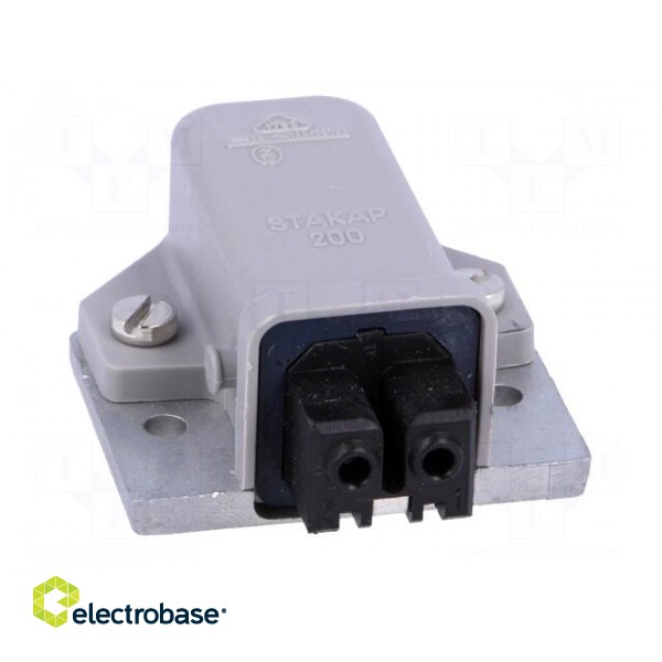 Connector: rectangular | ST | socket | female | PIN: 2 | coded | tinned фото 9