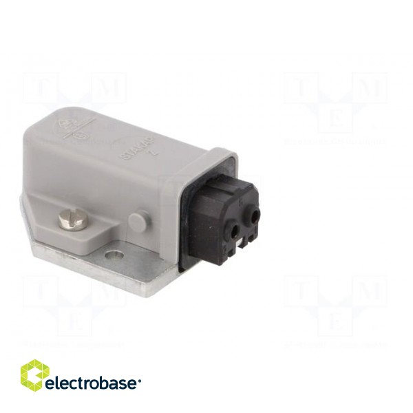 Connector: rectangular | ST | socket | female | PIN: 2 | tinned | IP54 | 16A image 8